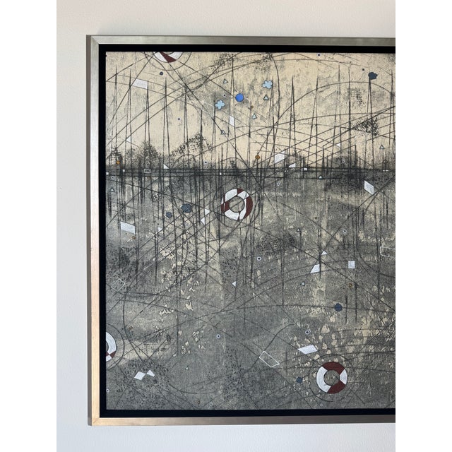 2000 - 2009 Large - Erick Laffer American( b.1982) Expressionist Abstract Acrylic on Canvas Painting – Framed For Sale - Image 5 of 11