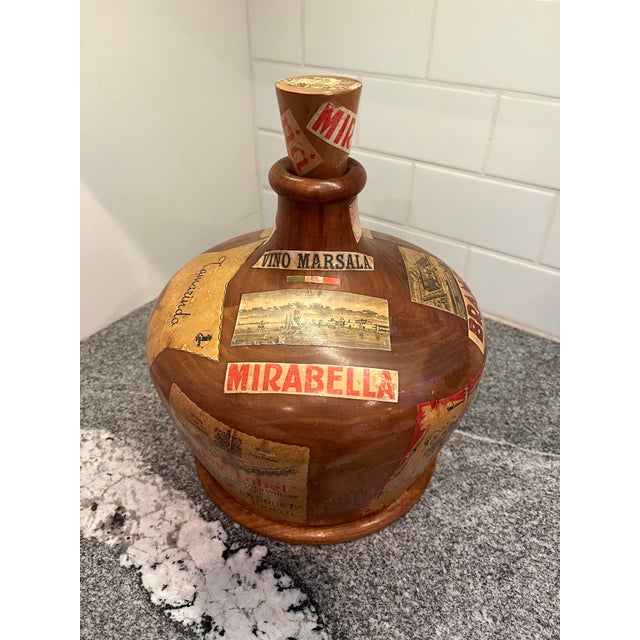 Mid Century Wine Bottle Decanter Poker Chip Caddy For Sale - Image 9 of 12