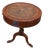 Georgian Revival Drum Table with Leather Top, 1890s For Sale