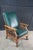 Antique Victorian Quartersawn Oak Vinyl Reclining Morris Arm Chair Lion Paw Feet For Sale - Image 10 of 14