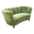 Mid Century Danish Modern Couch Sofa Mohair Light Green Loveseat Settee 2 Seat For Sale