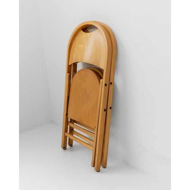 Vintage Tric Folding Chairs by Achille and Pier Giacomo Castiglioni for Bernini, 1970s, Set of 2 For Sale - Image 9 of 13