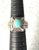 Wonderful turquoise and sterling silver ring. Lattice design.