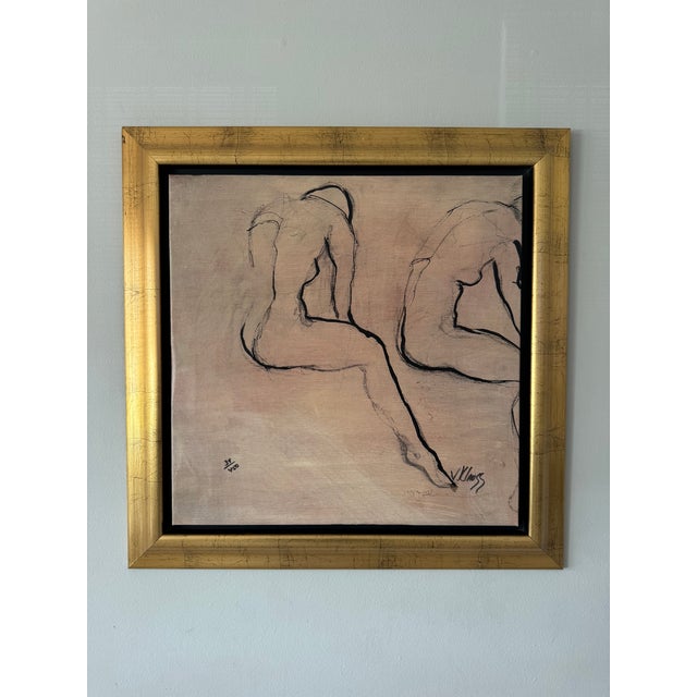 Signed Victor Klauss (German, 20th Century School) Intermission I & Intermission II For Sale - Image 10 of 11