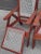 Brown Estate Tropical Plantation/ Swedish Modern Teak Adirondack Chairs - A Pair For Sale - Image 8 of 17