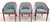 An exceptional collection of seven vintage Ward Bennett chairs for Brickel Associates, comprising three distinct Bennett...