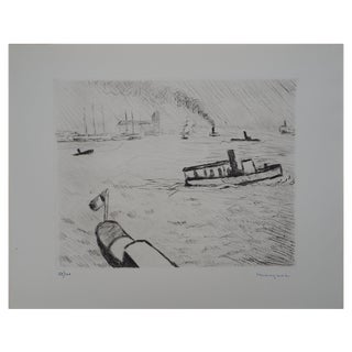 Albert Marquet, Hamburg, 1947, Original Drypoint For Sale