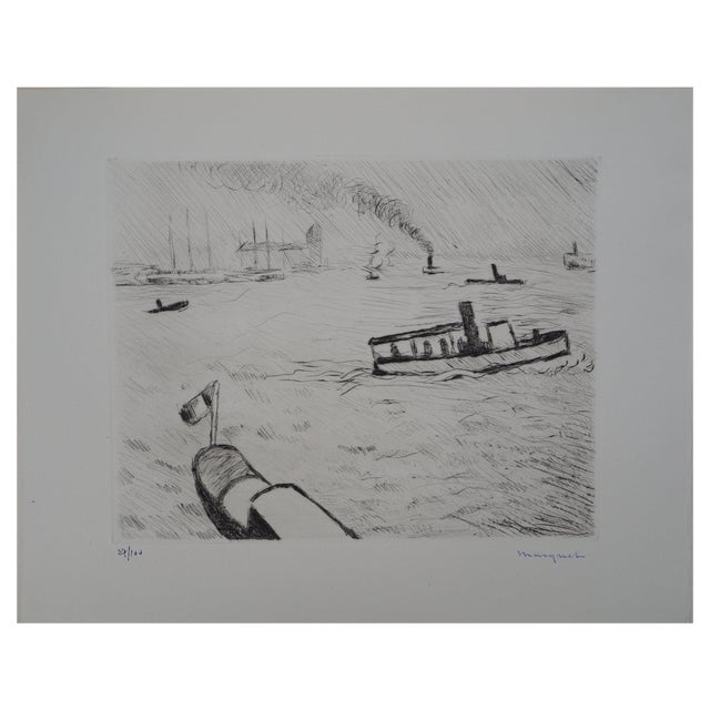 Albert Marquet, Hamburg, 1947, Original Drypoint For Sale