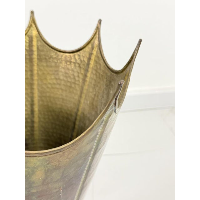 Mid-Century Brass Umbrella Stand, 1950s For Sale - Image 4 of 10