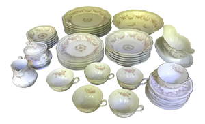 Antique Bavaria, Orleans Z S and C China Set for 6- 40 Pieces