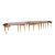 Quigley Furniture Co. Quigley of Chicago Tiger Maple Monumental Banquet Table - Adjustable to 17.5' - French Directoire Style - Mid 20th Century For Sale - Image 4 of 7