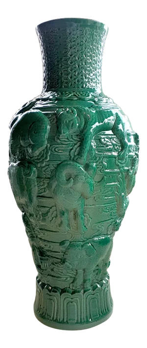 Early 20th Century Chinese Porcelain Famille Verte Shengxiao Vase