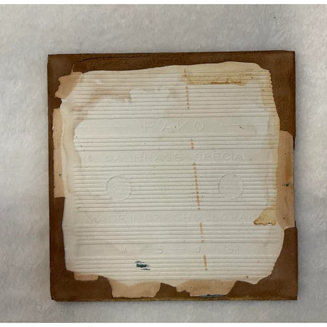 Mid Century 1960s Cez Ceramic Art Tile Rako Calibrage Special Denmark Teak Cutting Board For Sale - Image 10 of 12