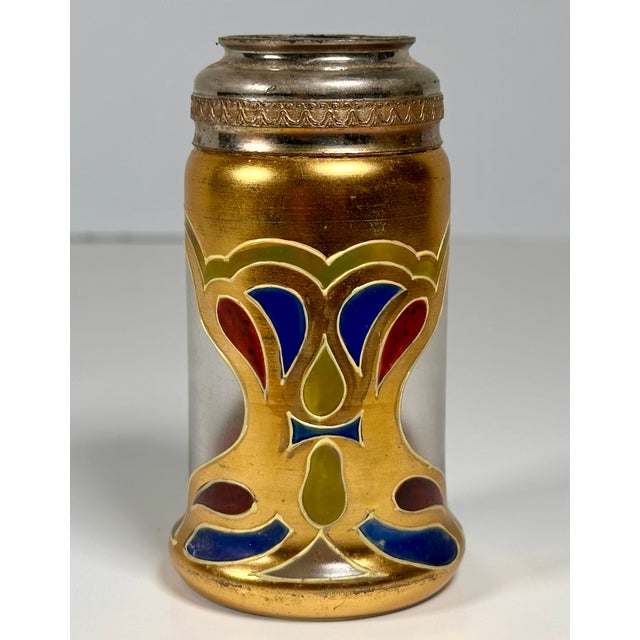 Late 19th Century Art Nouveau Lobmeyr Enameled Glass Vase For Sale - Image 4 of 18