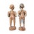 Indonesian Artist, Figurative Sculptures, Late 1700s, Wood, Set of 2 For Sale - Image 6 of 7