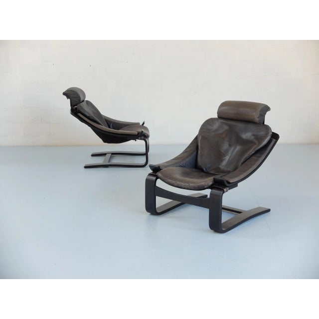 Kroken Armchairs attributed to Ake Fribyter for Nelo, Sweden, 1980s, Set of 2 For Sale - Image 10 of 12
