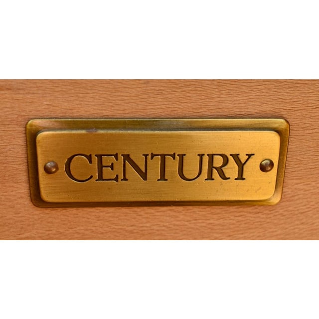 Vintage Century French Provincial Bombe' Cherry Commode For Sale - Image 13 of 13