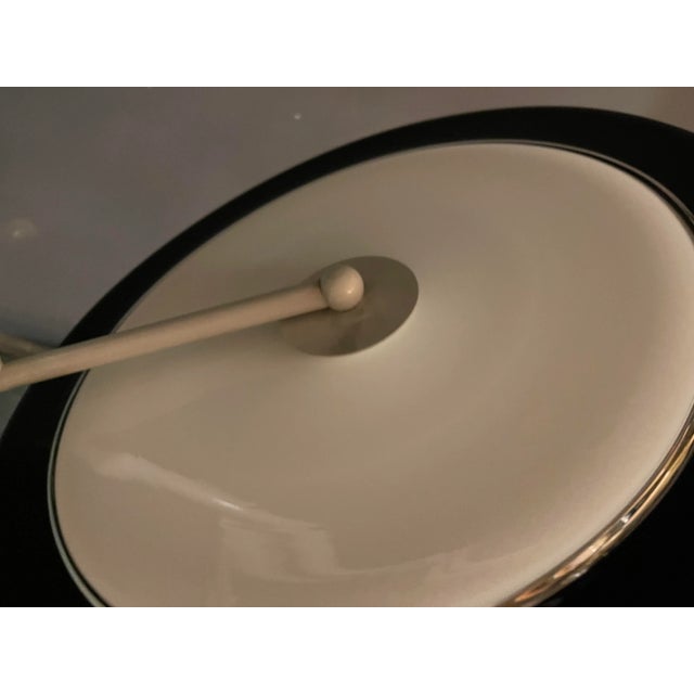 Architectural Black and White Murano Glass Pendant Lamp, 1970s For Sale - Image 9 of 11