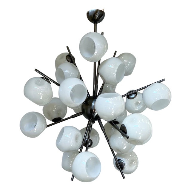 21st Century Crema Sputnik Chandelier by Fabio LTD For Sale