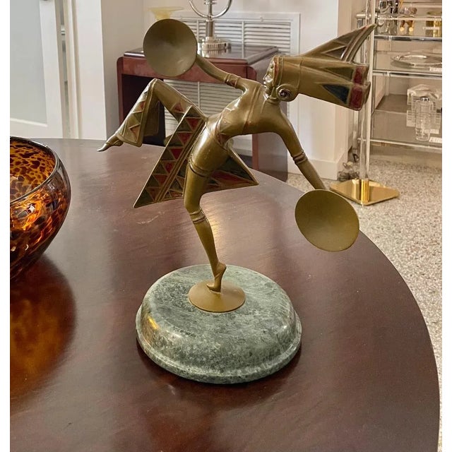 Art Deco Art Deco "Dancer" Gerda Gerdago Bronze Sculpture For Sale - Image 3 of 12