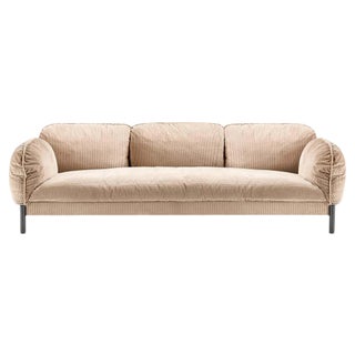 Tarantino Cream 3-Seater Sofa For Sale