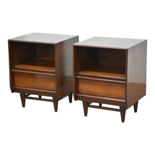 1960s Mahogany Mid Century Nightstands - a Pair For Sale