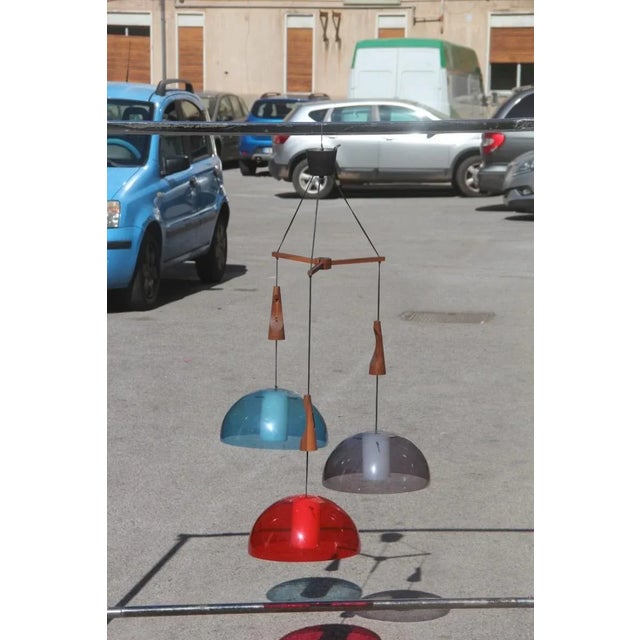 Mid-Century Modern Italian Acrylic Glass Pendant Lamp from Guzzini, 1960s For Sale - Image 16 of 16