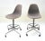 A mid century modern drafting stools designed by Charles and Ray Eames and made by Herman Miller. Eames Aluminum Group or...