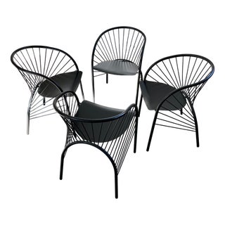 Lizzie Chairs by Regis Protiere for Paolo Pallucco, 1980s, Set of 4 For Sale