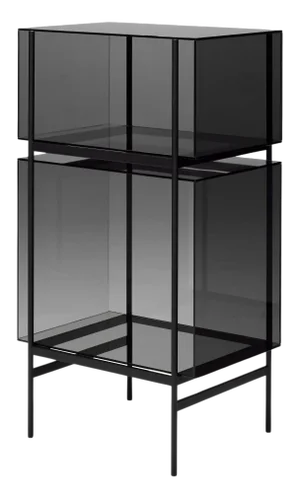 Lyn Small Grey Black Cabinet from Pulpo