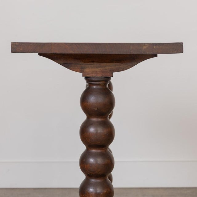 1940s French Wood Side Table Is the Style of Charles Dudouyt For Sale - Image 11 of 14