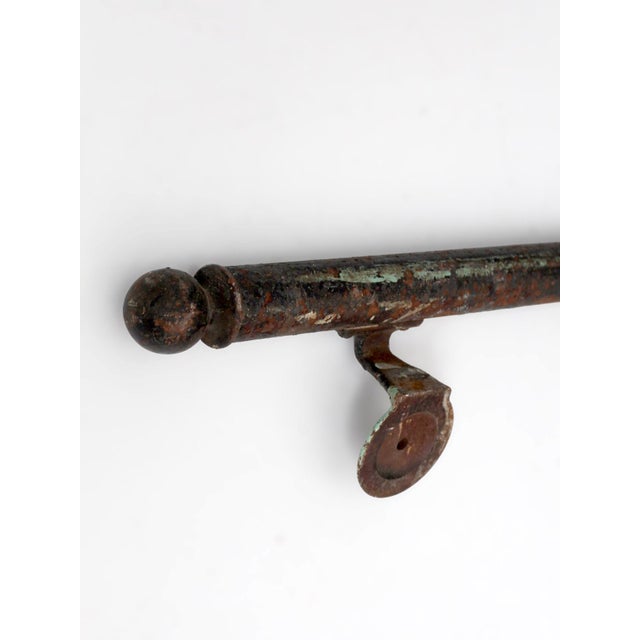 Brown Antique Early 20th Century Iron Architectural Handrails For Sale - Image 8 of 18