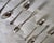 Antique Sterling Silver Teaspoon & Tongs Set, 1908, Set of 7 For Sale - Image 9 of 18