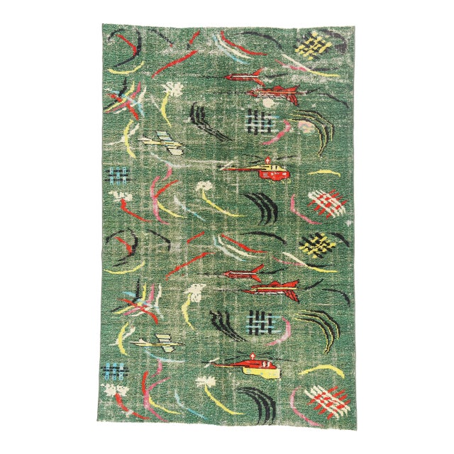 Zeki Muren Vintage Turkish Sivas Rug, 06'01 X 09'05 For Sale