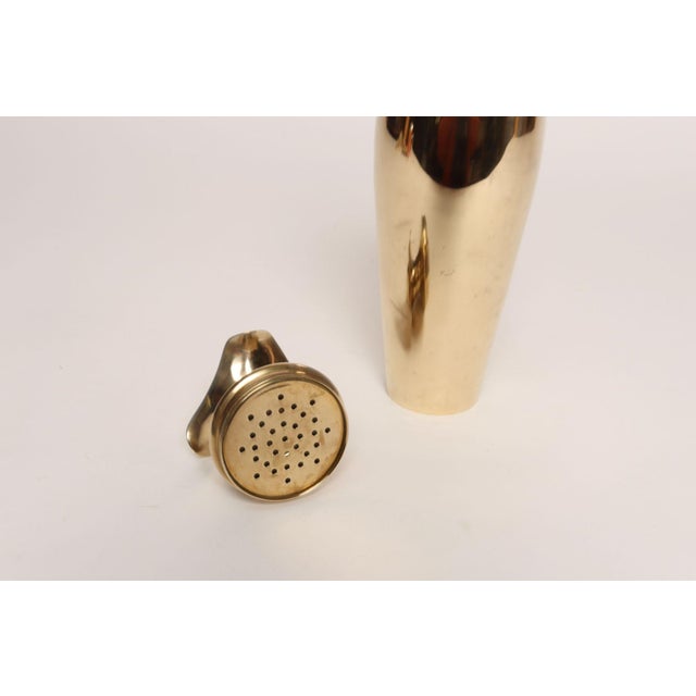 Vintage Swedish Art Deco Dirigold Goldware Cocktail Shaker With Monogrammed "Ik" For Sale - Image 13 of 18