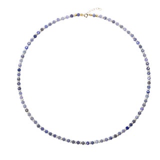 Tanzanite Pearl Alternating Necklace For Sale