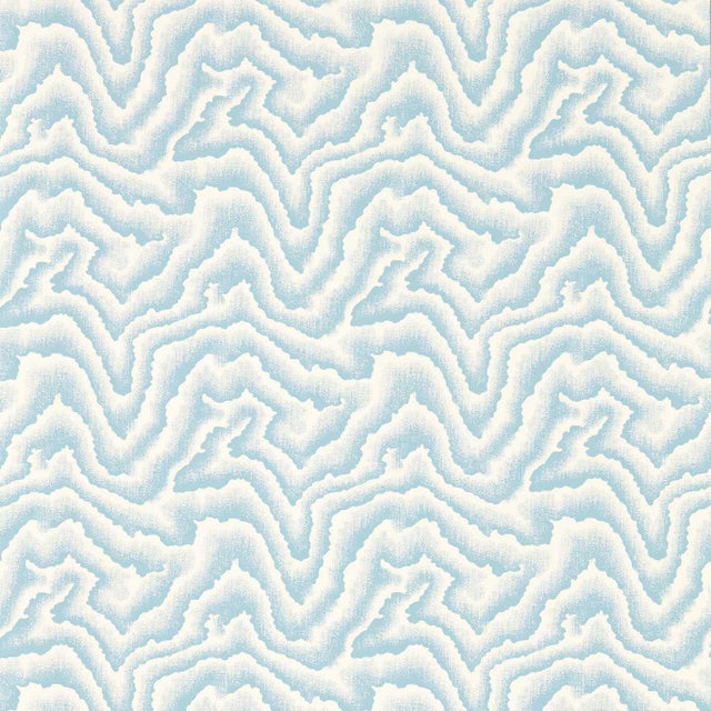Harlequin Malachite Wallpaper in Sky For Sale