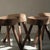 1960s Brutalist Coffee Table with Stools, 1960s, Set of 5 For Sale - Image 5 of 14