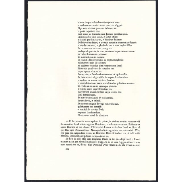 Printmaking Materials 1968 Salvador Dalí Biblia Sacra Lithograph "Ecce Quasi Filius Hominis in Nubibus Us Caeli" (Son of Man in Clouds of Heaven) For Sale - Image 7 of 11