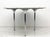 Mid-Century Modern Katavalos, Littell, and Kelley 48" Dining Table, Carrara Marble, Laverne, 1960's For Sale - Image 3 of 6