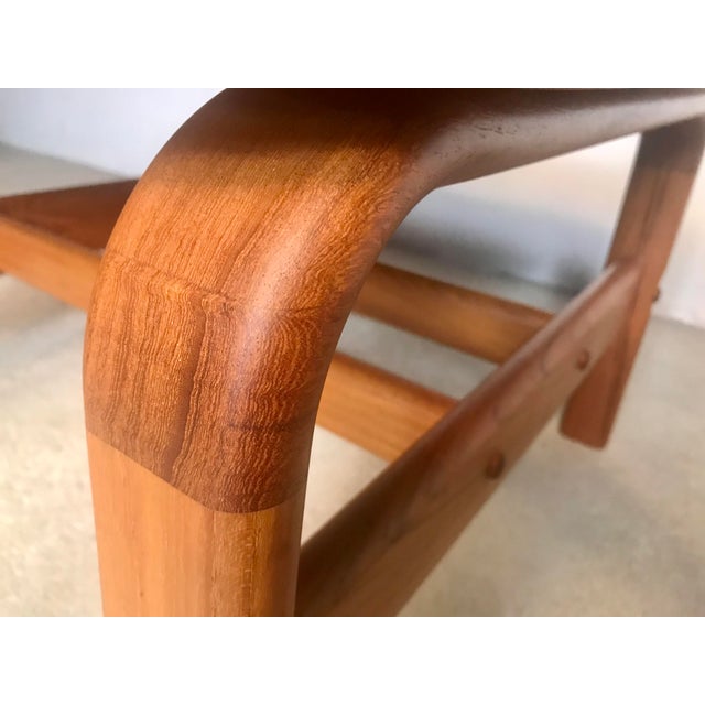 Danish Square Solid Teak Side or Coffee Table, 1960s For Sale - Image 10 of 16