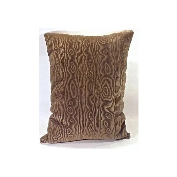 Vintage, French, needlepoint pillow depicting two young boys playing a game while one daydreams of a country river village...