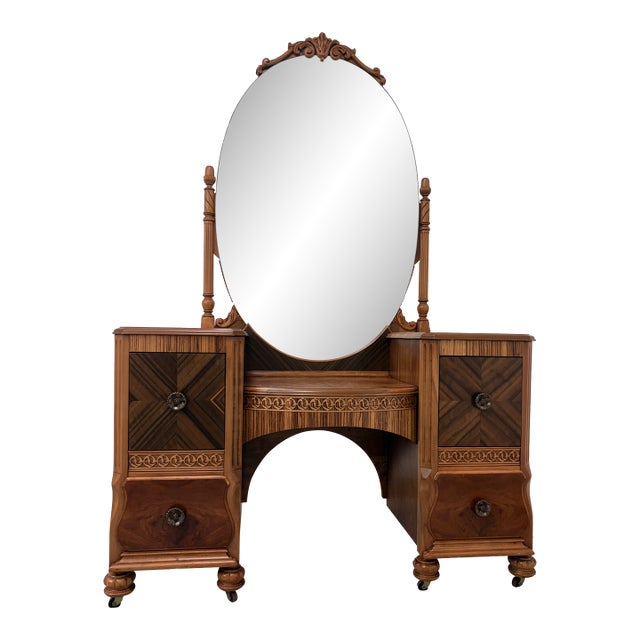Early 20th Century Hollywood Regency Vanity For Sale