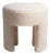 Furia Stool in White Curly by Moanne For Sale