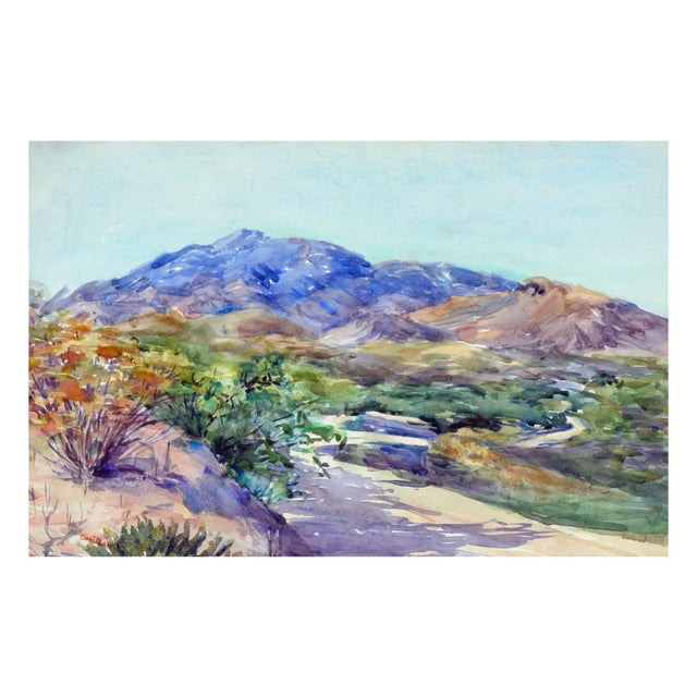 American Vibrant Mountain Road Landscape by Eva Ellen Dean For Sale - Image 3 of 5