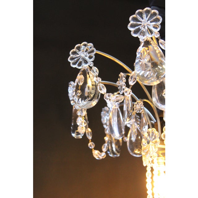 Antique Marie-Antoinette Style Chandelier in Crystal, 1890s For Sale - Image 5 of 15
