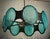 2000 - 2009 Mid-Century Italian Round Murano Glass and Bronze Chandelier, 2000s For Sale - Image 5 of 9