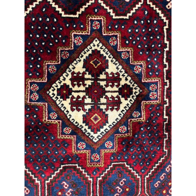 Wool on wool pile genuine hand made Persian Shiraz-