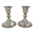 Early 20th Century Sterling Silver Weighted Candlestick Holders - a Pair For Sale