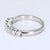 14k White Gold Seven-Stone Ring - Size 7.75 For Sale - Image 4 of 6